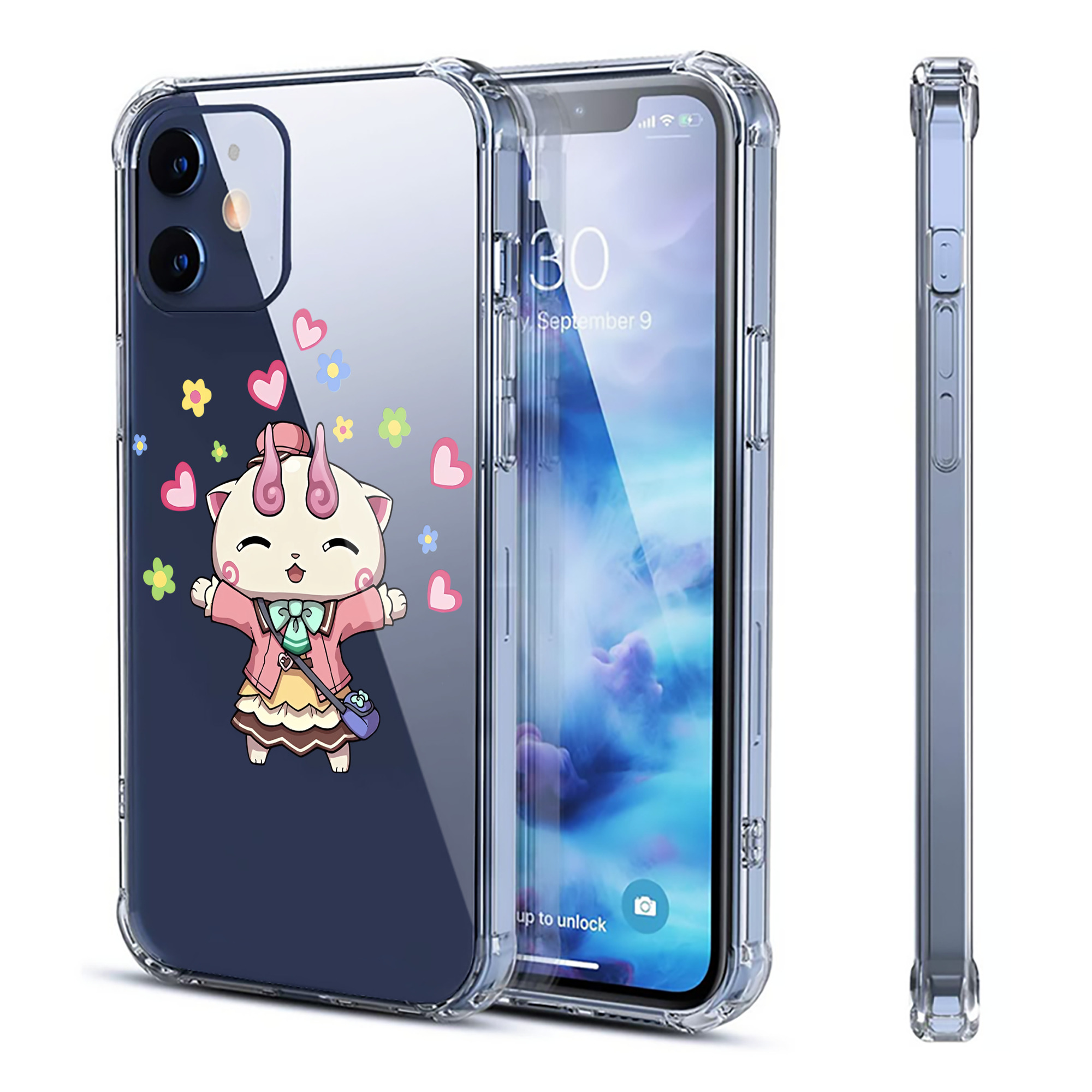 （画像用） 妖怪ウォッチ Yo-kai Watch 【iPhone 12シリーズ対応】透明スマホケース（クリアソフトケース）